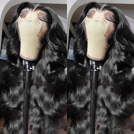 200% Density Body Wave Human Hair Lace Front Wig | 13x6 HD Transparent & 13x4 Loose Wave Frontal Wig (Pre-Plucked Remy)