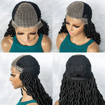 Goddess Box Braids Wig | Curly Ends | Full Lace | Crochet Hair | Black Women