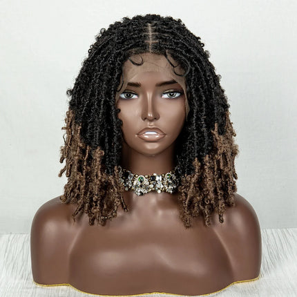 Butterfly Locs Crochet Braids Bob Wig | Lace Front | Dreadlock Style