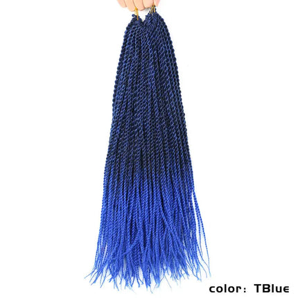 Full Star Senegalese Twist Crochet Braids | 30 Strands/Pack | Ombre Colors