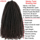 1B-33 color / 18 Inch (45.72 cm) / 1 Pack (30 Strands)
