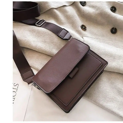 Fashion Brand Women's Small Crossbody Bag | Lightweight PU Leather Messenger Bag (Flap Handbag Purse, Summer Travel Bag for Female)