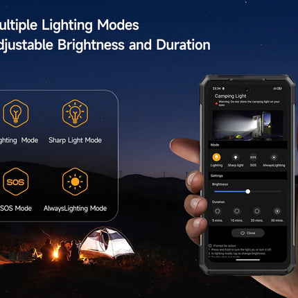 Ulefone Armor 34 Pro 5G AI Rugged Phone 25500mAh Up to 32GB+512GB Built-in Projector 120Hz 6.95" NFC Smartphone