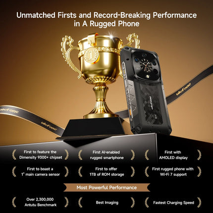 Ulefone Armor 28 Ultra 5G AI Rugged Phone 1TB ROM+32GB RAM Android Smartphone AMOLED 6.67" 10600mAh