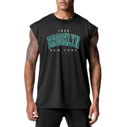 Gym Fitness Running Sport Tank Tops Summer Mesh Breathable T-shirts Mens