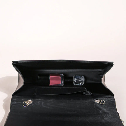 Hand Clutch Bag & Evening Clutch Bag for Women | Sparkling Crystal Rope Ruched Handbags & Glitter Envelope Purse for Party Girls