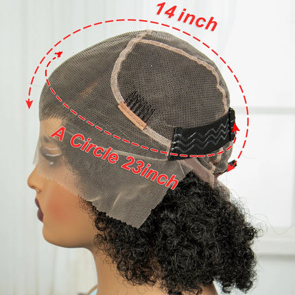 Short Afro Kinky Curly Cornrow Braids Wig | HD Full Lace | Baby Hair
