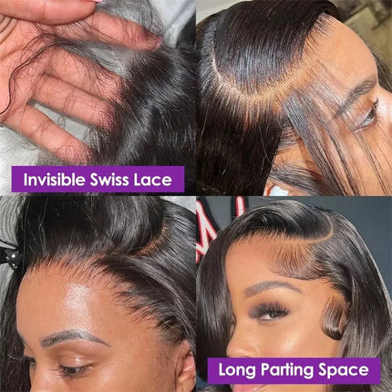 Brazilian Body Wave 13x6 / 360 HD Transparent Lace Front Wig | Pre-Plucked 13x4 Lace Frontal Human Hair Wig for Women