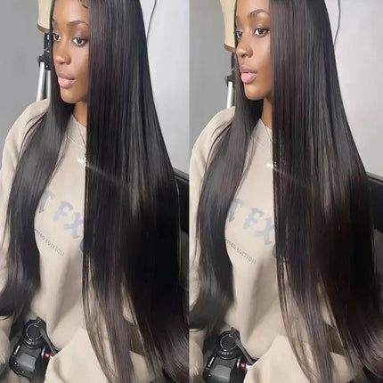 46-50 Inch | 13x6/13x4 Lace Width | Bone Straight | Brazilian | Remy Hair | HD Transparent Lace Frontal Wig - 200% Density