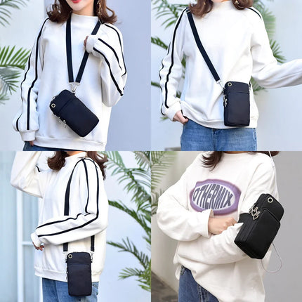 Women's Handbags Black Explosive Coffee Cat Messenger Bags | Female Cartoon Shoulder Bag Purse (Fashion Mobile Phone Crossbody Bags)