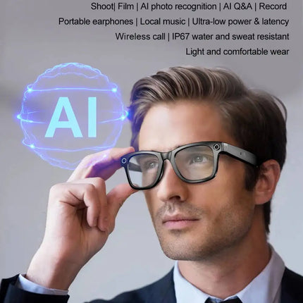 LIGE Smart Glasses Photography Video AI Intelligent Interactive Translation IOS Andirod Glasses