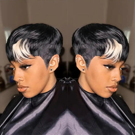 Luxury 26 Inch Kinky Straight Headband Human Hair Wig | Glueless Machine Made Natural Look Wig