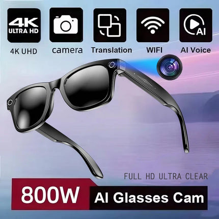 GUHUAVMI New 800W Camera AI Smart Glasses Color-Changing Translation Glasses Photo Video Recording Waterproof