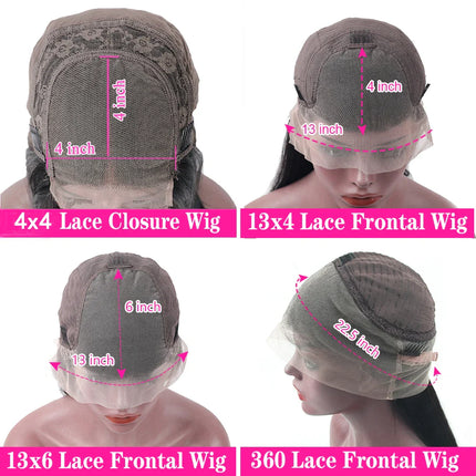13x4 HD Lace Front Kinky Straight Wig | Long | Brazilian Virgin Hair | Pre-Plucked | Natural Hairline