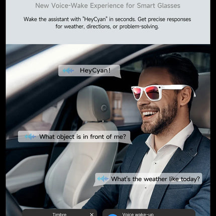 GUHUAVMI New 800W Camera AI Smart Glasses Color-Changing Translation Glasses Photo Video Recording Waterproof