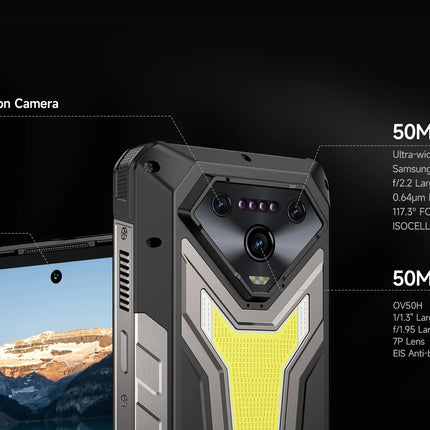Ulefone Armor 34 Pro 5G AI Rugged Phone 25500mAh Up to 32GB+512GB Built-in Projector 120Hz 6.95" NFC Smartphone