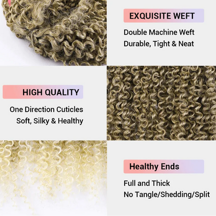 18" Magic Afro Kinky Curly Crochet Hair | Ombre Passion Twist Braids | 60 Strands/Pack | Heat Resistant