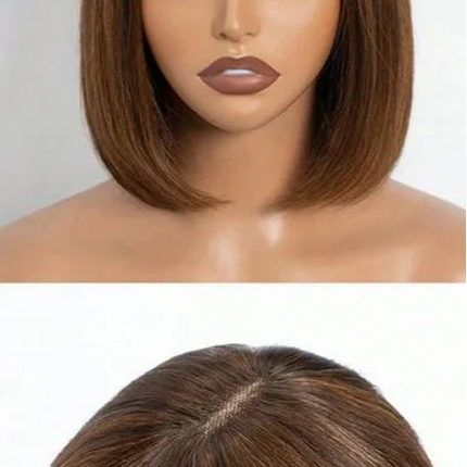 Rebecca Ombre Blonde Brown Bob Wig | 3x1 Part Lace Human Hair