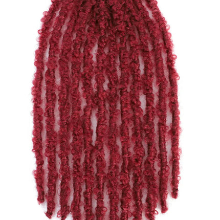 Butterfly Faux Locs Crochet Hair | 12/14" Distressed Goddess Locs | Pre-Looped | 12 Strands/Pack