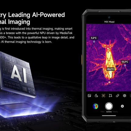 Ulefone Armor 28 Ultra 5G AI Thermal Imaging Rugged Phone Dimensity 9300+ 1TB ROM 32GB RAM Android Smartphone