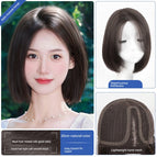 Oblique points [30cm-natural color] real hair mixed Silk