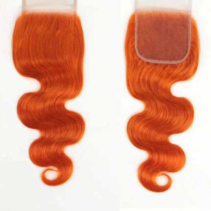 180% Density Red Straight 4x4 Lace Closure | 100% Brazilian Human Hair (Pre-Plucked, Transparent Swiss Lace)