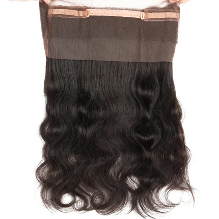 180% Density Body Wave 360 Lace Frontal | Transparent Swiss Lace Human Hair Closure (14-18")