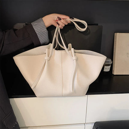 Luxury Designer 2-in-1 Shopper Tote Set | Branded Soft PU Leather Shoulder Handbag for Women (Big Capacity)