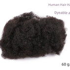 Old Black (human hair can be bleached and dyed)