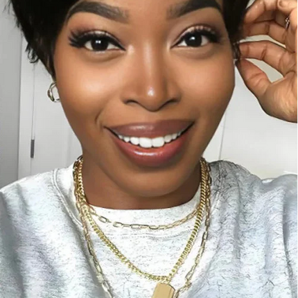 Rebecca Grey Bob Wig | Short Straight Pixie Human Hair with Bangs