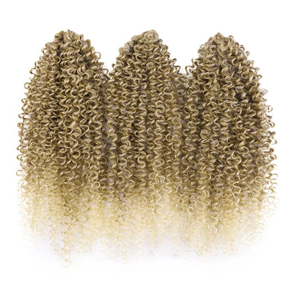 18" Magic Afro Kinky Curly Crochet Hair | Ombre Passion Twist Braids | 60 Strands/Pack | Heat Resistant