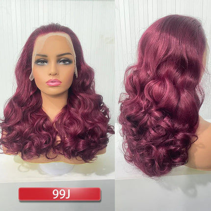 100% Human Hair | Highlight | Ombre | Double Drawn | Brazilian | Remy | Bouncy Body Wave | Full Fumi | Bouncy Weave | Wavy Hair Lace Wigs