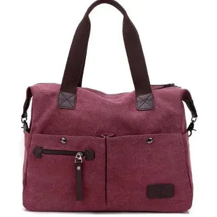 New Arrive Women's Vintage Canvas Messenger Bag | Large Casual Tote Handbag & Crossbody Shoulder Bag for Ladies (Travel Bag)