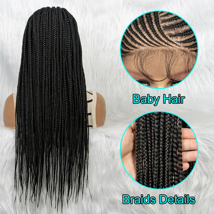 Lace Front Braided Wig | Baby Hair | Kanekalon Synthetic | Black Women