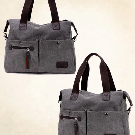 New Arrive Women's Vintage Canvas Messenger Bag | Large Casual Tote Handbag & Crossbody Shoulder Bag for Ladies (Travel Bag)