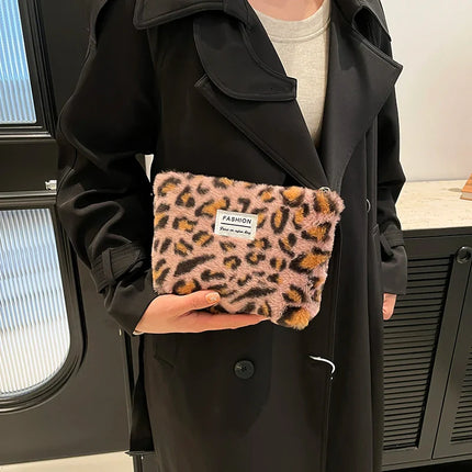 Leopard Print Retro Makeup Bag | Large Capacity Cosmetic Bag & Fashion Portable Storage Bag (Travel Toiletry Bag)