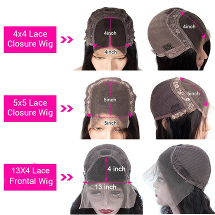 13x4 HD Lace Front Kinky Straight Wig | Long | Brazilian Virgin Hair | Pre-Plucked | Natural Hairline