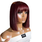 Burgundy / 8 Inches