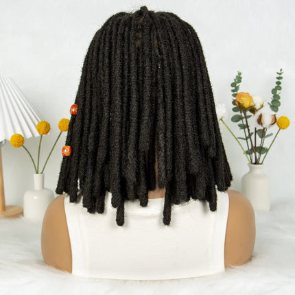 Short Locs Cornrow Braids Wig | Full Lace | Baby Hair | African Inspired