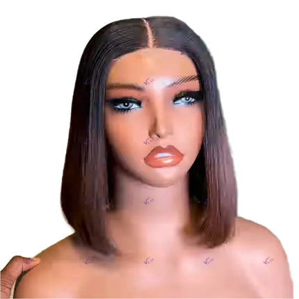 Super Double Drawn 1B/4 Highlight Bob Wig | 13x6 HD Lace Glueless Wear & Go