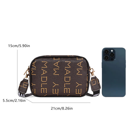 Fashion Multifunctional Small Crossbody Bag | Unisex Mini Wallet & Shoulder Bag for Daily Use & Travel (Plaid Pattern)