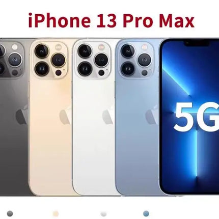 (Refurbished) Original iPhone 13 Pro Max Unlocked 128GB 256GB 512GB ROM A15 IOS Face ID NFC  6.7"