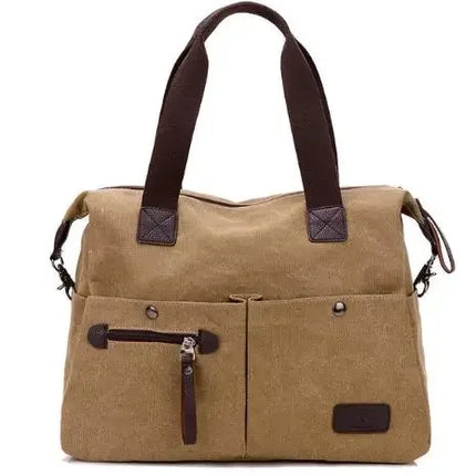 New Arrive Women's Vintage Canvas Messenger Bag | Large Casual Tote Handbag & Crossbody Shoulder Bag for Ladies (Travel Bag)