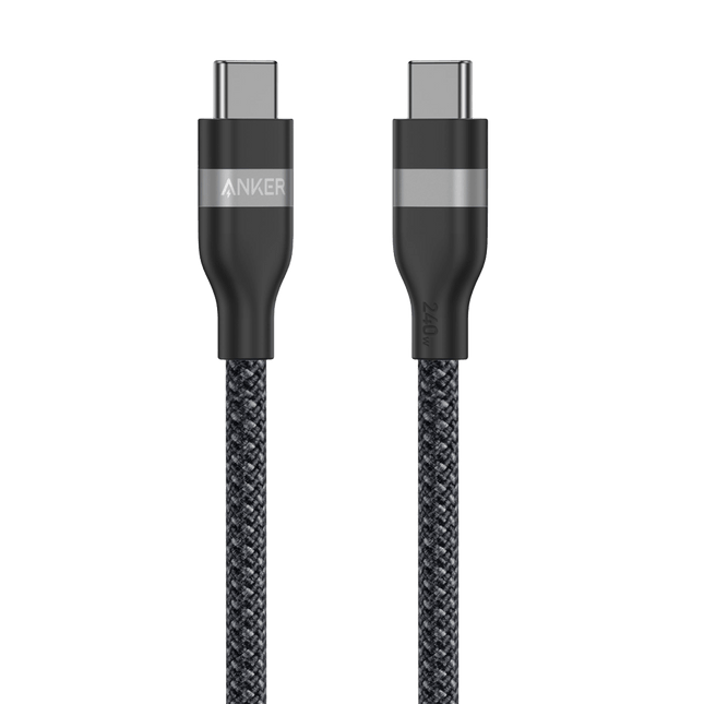 Anker USB-C to USB-C Cable (3 ft / 6 ft, 240W, Upcycled-Braided)