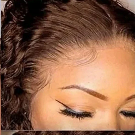 30" Curly Burgundy & Chocolate Brown 13x6 HD Lace Frontal Wig | 99J Colored Human Hair Wig for Women | Deep Wave