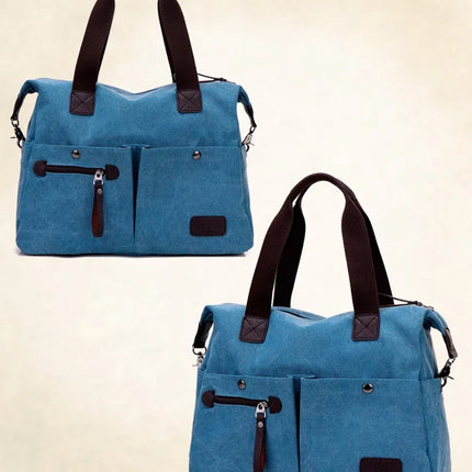New Arrive Women's Vintage Canvas Messenger Bag | Large Casual Tote Handbag & Crossbody Shoulder Bag for Ladies (Travel Bag)