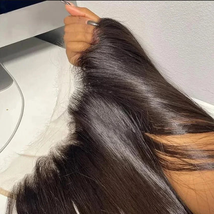 13x4 Transparent Lace Frontal | Pre-Plucked Straight & Body Wave Human Hair | Bleached Knots