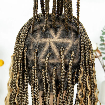 Boho Triangle Knotless Box Braids Wig | Full Lace | Baby Hair | KIMA Synthetic