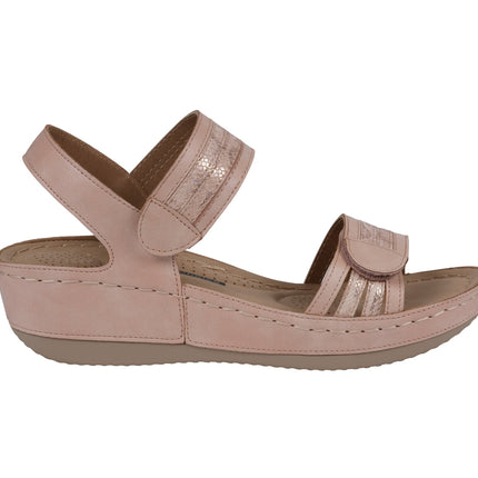 Samar Blush Wedge Sandals