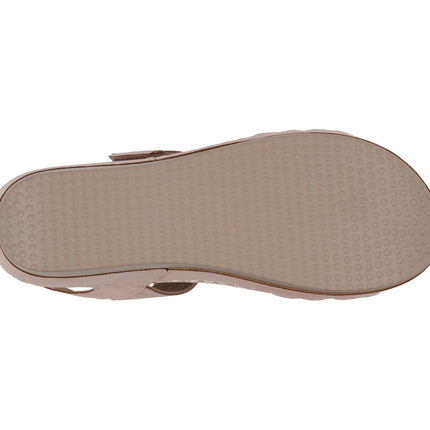Samar Blush Wedge Sandals